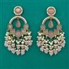 Indo Western Long Earring with Mehndi Plating