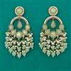 Indo Western Long Earring with Mehndi Plating