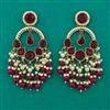 Indo Western Long Earring with Mehndi Plating