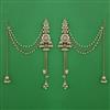 Indo Western Long Earring with Mehndi Plating