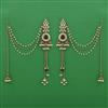 Indo Western Long Earring with Mehndi Plating