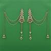 Indo Western Long Earring with Mehndi Plating