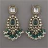Indo Western Pearl Earring with Mehndi Plating