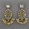 Indo Western Pearl Earring with Mehndi Plating