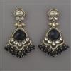 Indo Western Classic Earring with Mehndi Plating