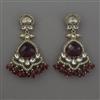 Indo Western Classic Earring with Mehndi Plating