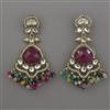 Indo Western Classic Earring with Mehndi Plating