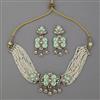 Indo Western Choker Necklace with Mehndi Plating