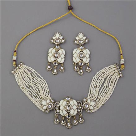 Indo Western Choker Necklace with Mehndi Plating