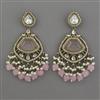 Indo Western Pearl Earring with Mehndi Plating