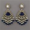Indo Western Pearl Earring with Mehndi Plating