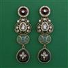 Indo Western Meenakari Earring with Mehndi Plating