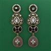 Indo Western Meenakari Earring with Mehndi Plating