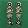 Indo Western Meenakari Earring with Mehndi Plating