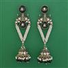 Indo Western Meenakari Earring with Mehndi Plating