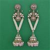 Indo Western Meenakari Earring with Mehndi Plating