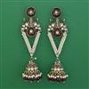 Indo Western Meenakari Earring with Mehndi Plating