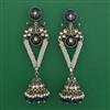 Indo Western Meenakari Earring with Mehndi Plating