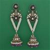 Indo Western Meenakari Earring with Mehndi Plating