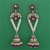 Indo Western Meenakari Earring with Mehndi Plating