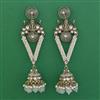 Indo Western Meenakari Earring with Mehndi Plating