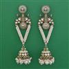 Indo Western Meenakari Earring with Mehndi Plating