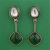 Indo Western Meenakari Earring with Mehndi Plating