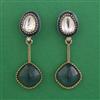 Indo Western Meenakari Earring with Mehndi Plating