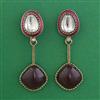 Indo Western Meenakari Earring with Mehndi Plating