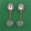 Indo Western Meenakari Earring with Mehndi Plating
