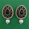 Indo Western Pearl Earring with Mehndi Plating