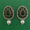 Indo Western Pearl Earring with Mehndi Plating