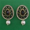 Indo Western Pearl Earring with Mehndi Plating