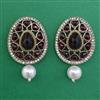 Indo Western Pearl Earring with Mehndi Plating