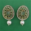 Indo Western Pearl Earring with Mehndi Plating
