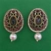 Indo Western Pearl Earring with Mehndi Plating