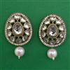 Indo Western Pearl Earring with Mehndi Plating