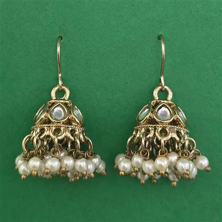 Indo Western Jhumki with Mehndi Plating