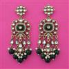 Indo Western Pearl Earring with Mehndi Plating