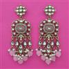 Indo Western Pearl Earring with Mehndi Plating
