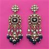 Indo Western Pearl Earring with Mehndi Plating