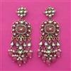 Indo Western Pearl Earring with Mehndi Plating