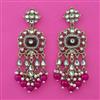Indo Western Pearl Earring with Mehndi Plating