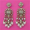 Indo Western Pearl Earring with Mehndi Plating