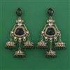 Indo Western Jhumki with Mehndi Plating