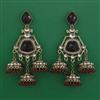 Indo Western Jhumki with Mehndi Plating