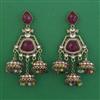 Indo Western Jhumki with Mehndi Plating