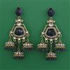 Indo Western Jhumki with Mehndi Plating