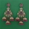 Indo Western Jhumki with Mehndi Plating