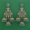 Indo Western Jhumki with Mehndi Plating